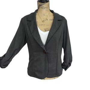Boutique Dark Grey Short Length Blazer/Jacket
